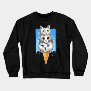 Ice-cream cats Crewneck Sweatshirt